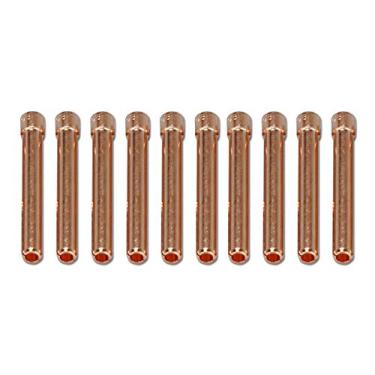 Imagem de RIVERWELD TIG Collet 10N25 3,2 mm para QQ300 PTA DB SR WP 17 18 26 TIG Lanterna de soldagem 10 peças