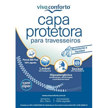 Imagem de Capa Protetora de Travesseiros Impermeável Viva Conforto …