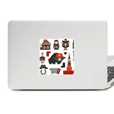 Imagem de Boneca acordeão de vodca urso Rússia decalque vinil paster laptop decoração PC