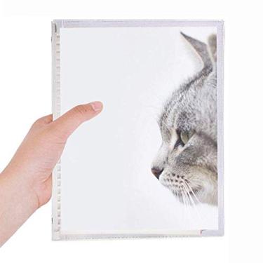 Imagem de Caderno de desenho simples de gatos de bocejar animal, folha solta, diário recarregável, papelaria