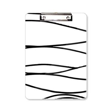 Imagem de Placa de apoio para prancheta com textura de linha irregular A4