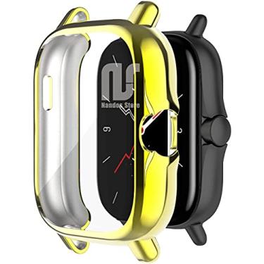 Imagem de Case Bumper Nsmart compatível com Huami Amazfit GTS 2 / GTS 2e - Nandos-Store (GTS 2, Gold)