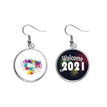 Imagem de Colorful Joy Celebrate Witch Festival Brincos Brincos Joias 2021 Blessing