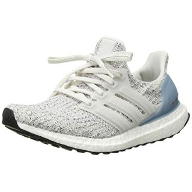 Imagem de adidas Tênis de corrida feminino Ultraboost, Cinza/Off Branco/Roxo, 11