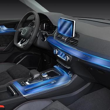 Imagem de LAVIYE Interior do carro GPS navegador central console TPU transparente película protetora Filme anti-risco, para Audi Q5 FY8 2010-2020