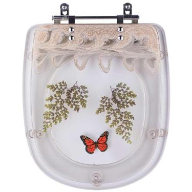 Imagem de Assento Sanitário Sabatini Decorado Borboleta Vermelha para Vaso Icasa