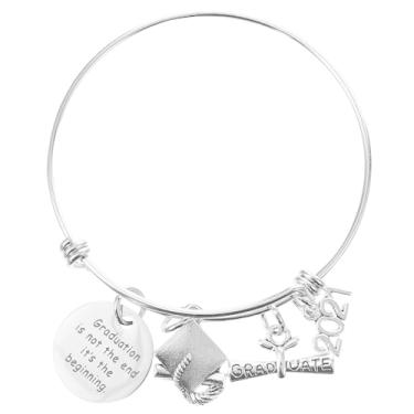 Imagem de Amosfun 3 Pçs 2021 Pulseira De Temporada De Formatura Masculino Chaveiros Pulseira Para Encantos Pulseiras Da Moda Para Classe De 2021 Pulseira De Presente De Formatura Pulseira