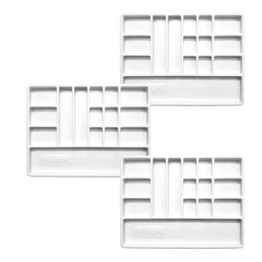 Imagem de White - 3 Bandejas Divisórias Para Carrinhos Auxiliares