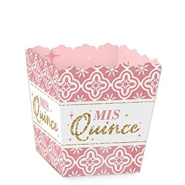 Imagem de Big Dot of Happiness Mis Quince Anos – Mini caixas de lembrancinhas de festa – Caixas de doces para festa de 15 anos – Conjunto de 12