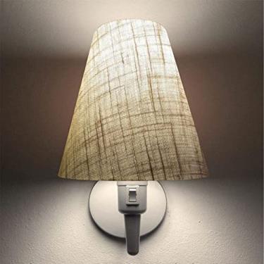 Imagem de Arandela Parede com Inter Liga e Cúpula Rustica, Vivare Iluminação, Arandela Parede2032 BRRST, Branco, Média