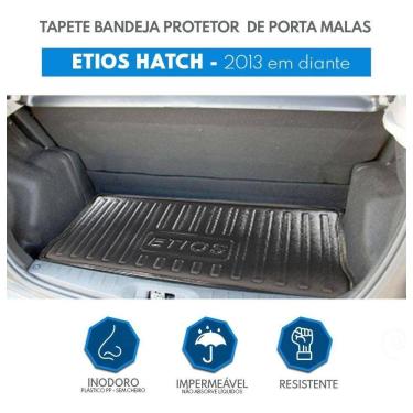 Imagem de Tapete Bandeja Porta Malas Toyota Etios Hatch Preto
