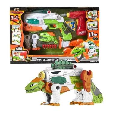 Imagem de Dino Velociraptor X Changer Junior Com Luz Som Multikids