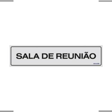 Imagem de Placa De Sinalização Sala De Reunião 30x7 Ekomunike - B-523/2 F9e