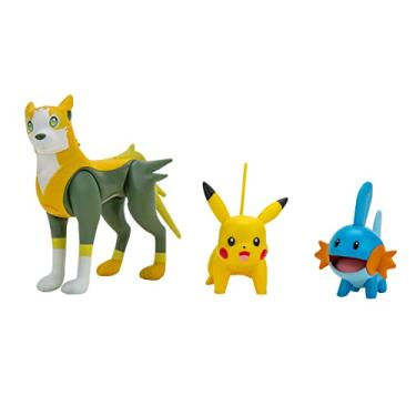 Imagem de Pokemon Pikachu Mudkip Boltund Battle Feature 3 Figure Set Action Ready