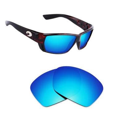 Imagem de Alphax Lentes de substituição polarizadas Ice Blue para óculos de sol Costa Del Mar Galveston 06S9073