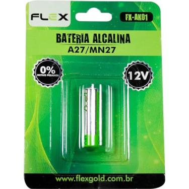 Imagem de Bateria Alcalina Flex Cartela com 1 unidade A27-12v FX-AK01