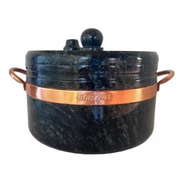 Imagem de Panela de Pressão Pedra Sabão 4 Litros Curada - Tradição e Sabor na Sua Cozinha