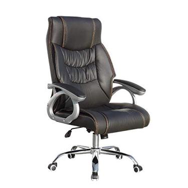 Imagem de Boss Chair Shiatsu Cadeira de massagem aquecida ventilada design de encosto cadeira de escritório ergonômico apoio de braço usa mecanismo de inclinação/alivia a fadiga preta