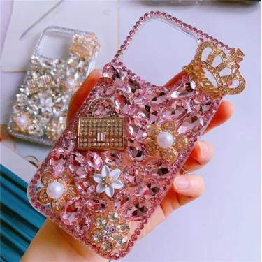 Imagem de Caso de telefone celular para meninas capa strass para samsung a70s a52 a71 a51 a72 a73, k, para samsung a74 5g