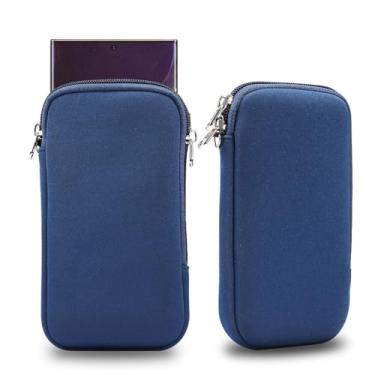 Imagem de Capa para coldre de celular 6.9 inch Neoprene Phone Sleeve,Universal Pouch Pouch Sleeve Neck Bag with Zipper Compatible with iPhone 15 14 13 12 Pro Max,For Samsung S24 S23 S22 S21 Ultra W Neck Strap(