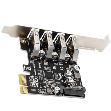 Imagem de Placa de expansão de alta velocidade Superspeed 4 portas PCI-E para USB 3.0, cartão de expansão fácil de instalar para PC desktop compatível com Windows 7, 8, 10, XP, Vista