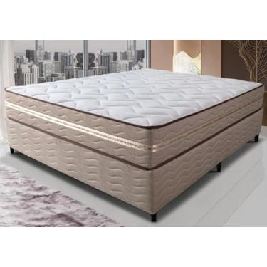 Imagem de Cama Box Casal (colchão + Box) 138x188x60 de Molas Ensacadas Cama Inbox Smart Gold Bege