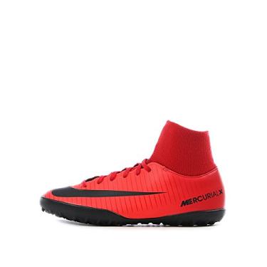 Imagem de T nis de futebol masculino Nike Jr MercurialX Victory 6 DF TF, Red/Black-bright Crimson, 3.5 Big Kid