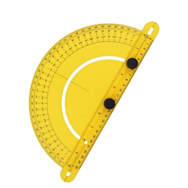 Imagem de Régua de ângulo Multifuncional, Régua Transferidora Métrica Régua de ângulo Universal para Carpintaria de 180 Graus para Desenho de Pintura, Transferidores