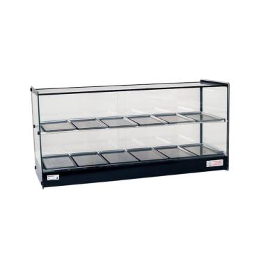 Imagem de Estufa Vitrine Quadrada Dupla Salgados 12 Bandejas EVR Titã