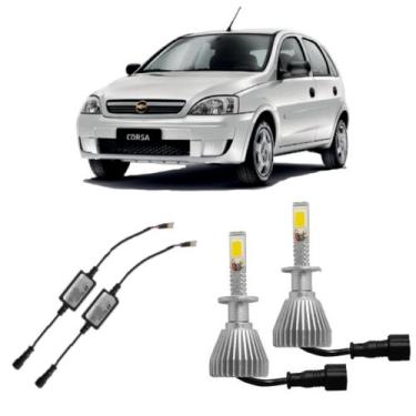 Imagem de Par Lampada Super Led H1 Para Corsa 2002 até 2012 - Tiger Auto