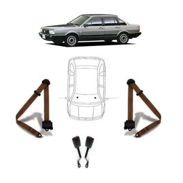 Imagem de Par de Cintos de Segurança 3 pontos Santana + Par de Fechos - HCML, Ma