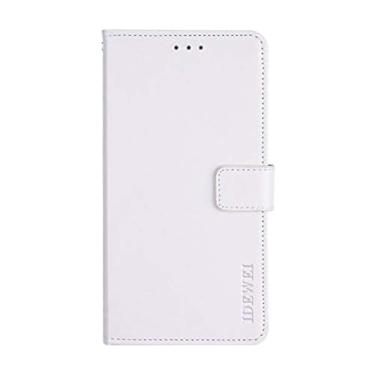 Imagem de Capa compatível com MEIZU Pro 6 Plus, capa carteira de couro com compartimento para cartão, suporte e fecho magnético, capa para MEIZU Pro 6 Plus