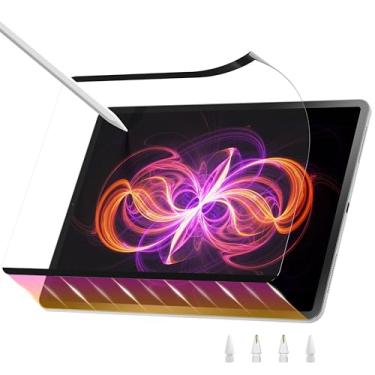 Imagem de YEBOS Protetor de tela magnético com toque de papel para iPad Air 11 2024 – antirreflexo, sem bolhas, destacável e reutilizável, vem com um suporte protetor de tela e pontas extras para caneta stylus