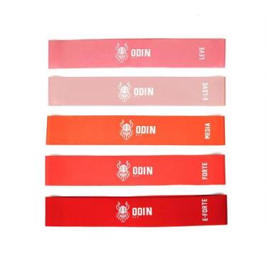 Imagem de Kit Mini Band com Elástico 5 Intensidades - Odin Fit