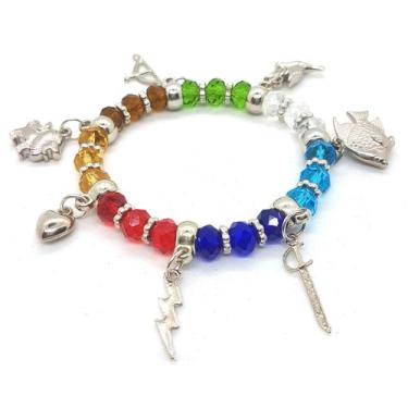 Imagem de Pulseira Sete Linhas Orixás Umbanda Candomblé Ajustável - Mandala
