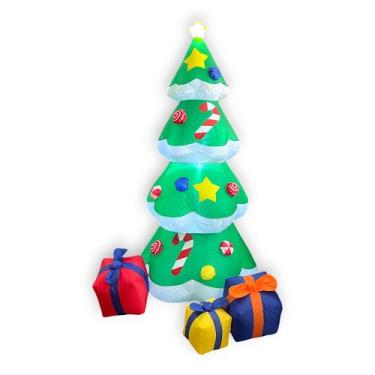 Imagem de Árvore Presentes Inflável Luz Led Enfeite Natal Bivolt 1,90m - Top Nat