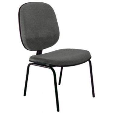Imagem de Cadeira Diretor Fixa para Escritório Linha Uno Cinza - Design Office M