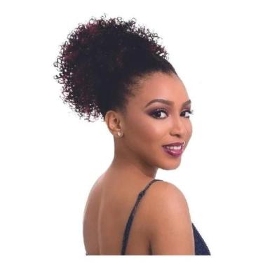 Imagem de Aplique Coque Afro Puff Fibra Sintética P90 - Cherey