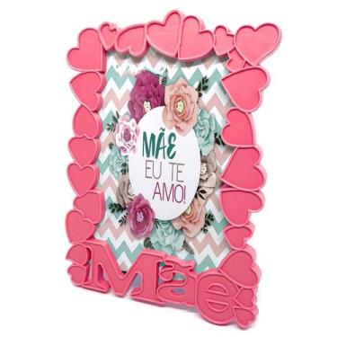 Imagem de Porta Retrato Corações Mãe - Yaay, Rosa Escuro