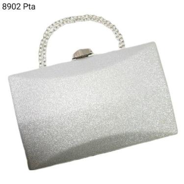 Imagem de Bolsa Social Clutch Brilho Festa / Noite / Casamento / Balada 8902 - H