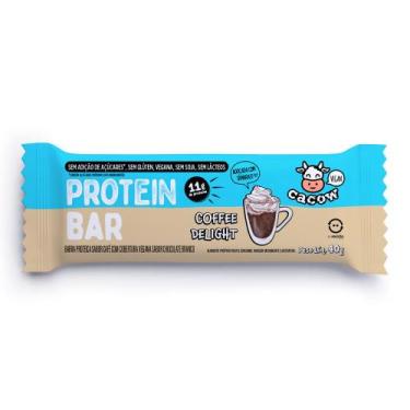 Imagem de Barra de Proteína Vegana Protein Bar Cacow Sabor Coffe Delight com 11g
