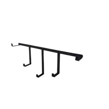 Imagem de Cabideiro Narciso Decorativo Ferro Parede Industrial Preto - Nosso Son