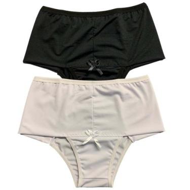 Imagem de Kit 2 Calcinhas Cós Alto Fristyle Em Microfibra Modeladora Lingerie Ad