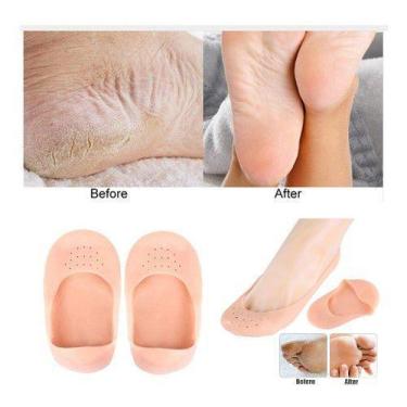 Imagem de Meia Palmilha Silicone Sapatilha Gel Hidratante Pés calos - NOVO SÉCUL