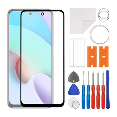 Imagem de SWARK Substituição da lente do painel externo de vidro frontal + OCA compatível com Redmi Note 11 4G (sem tela LCD e digitalizador de toque) com kit de reparo