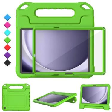 Imagem de TOEVEK Capa infantil para tablet Samsung Galaxy Tab A9 Plus de 11 polegadas, protetor de tela integrado, capa protetora com alça à prova de choque para Samsung Galaxy Tab A9+ 11 polegadas 2023
