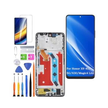 Imagem de Substituição de tela para Honor X9 4G / 5G Original, para Honor X30 / Magic4 Lite LCD Touch Panel Display Digitalizador Assembléia peças de reparo com kit (preto com moldura)