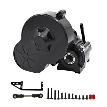 Imagem de Metal Complete Transmission Cutoff Gearbox with Dig Gear for 1:10 Axial SCX10 AX10 Wraith RC Crawler Car (Black)