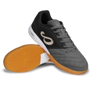 Imagem de SENDA Ushuaia Club 2.0 Tênis de futebol, quadra e futsal, unissex, tamanhos adultos e jovens, Preto, 14 Women/13 Men