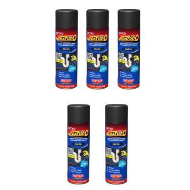 Imagem de Spray VedaTudo Emborrachado Impermeabilizante Dryko 400ml, Preto 5